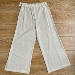 Zara | NWT Trouser Ribbed Pant with Leg Slit
